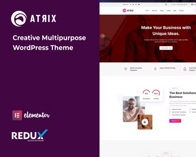 Atrix – Çok Amaçlı WordPress Teması