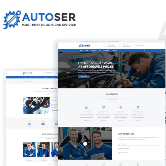 Autoser – WordPress Araba Servis & Bakım Teması