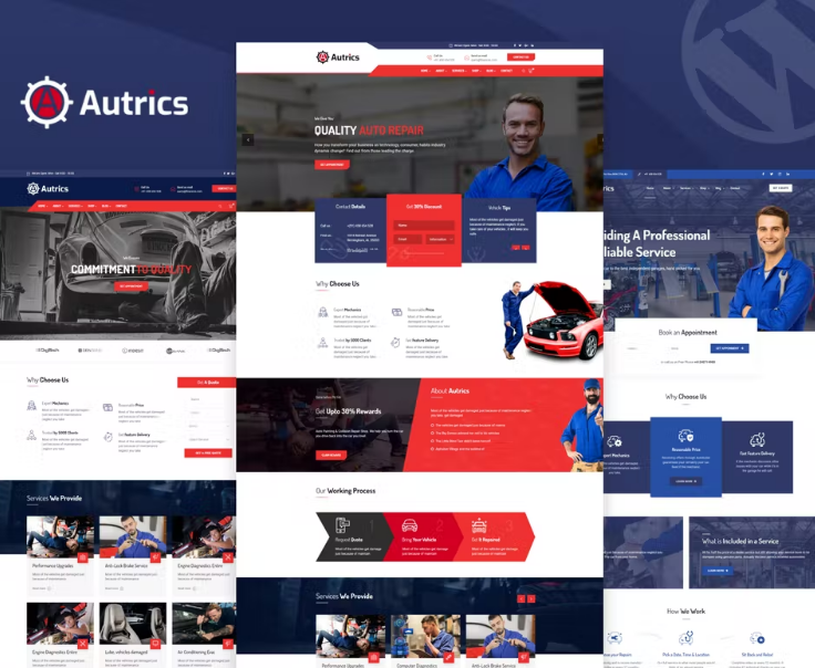Autrics – Worpdress Araba Servisi & Tamirci Teması
