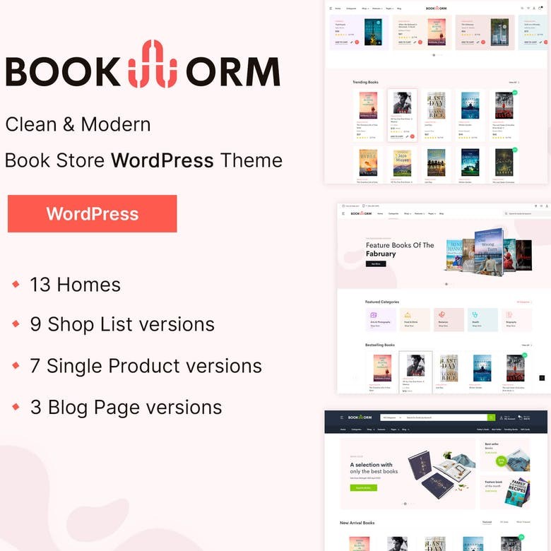 Bookworm – Kitap & Dergi WordPress WooCommerce Teması