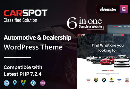 CarSpot – WordPress Rent a Car Teması