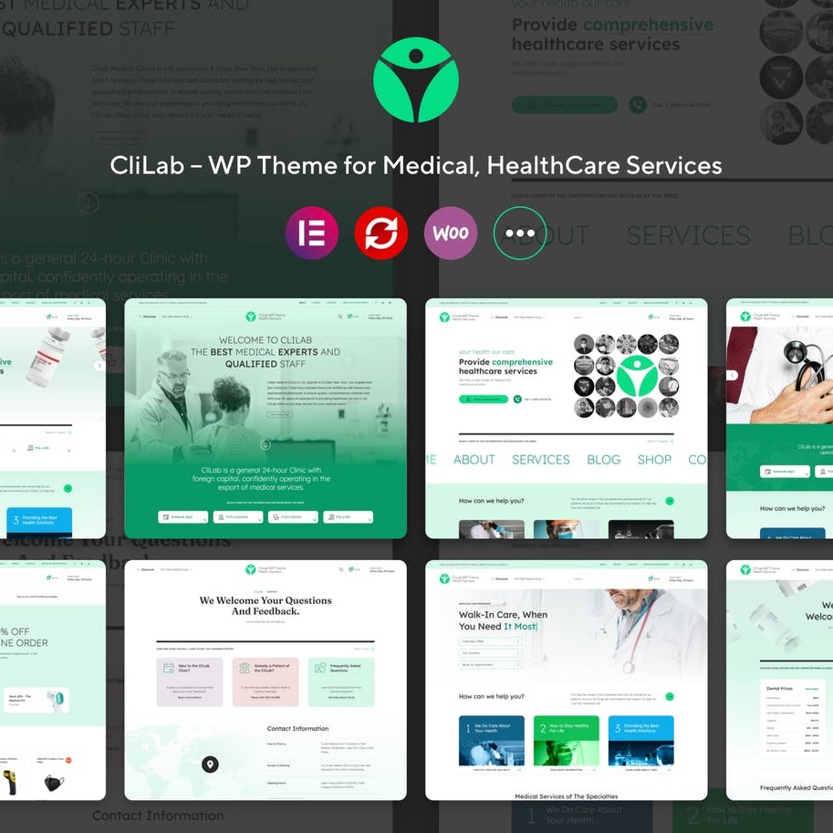 CliLab – Hastane & Sağlık Merkezi WordPress Teması