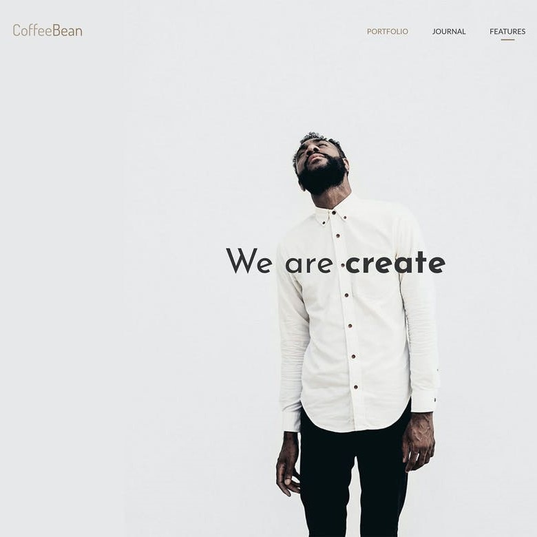 CoffeeBean – Sade & Basit Portfolyo WordPress Teması