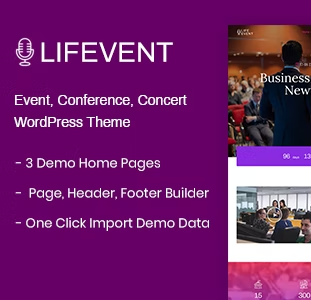 Lifevent – WordPress Konferans & Etkinlik Teması