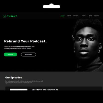 Tusant WordPress Müzik Teması