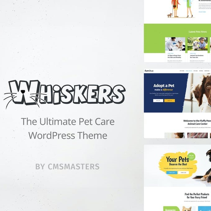 Whiskers – PetShop & Veteriner Kliniği WordPress Teması