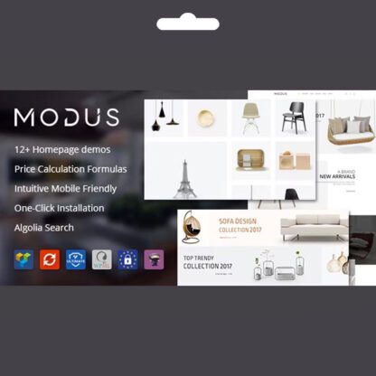 WooCommerce Modus Premium WordPress Mobilya Teması