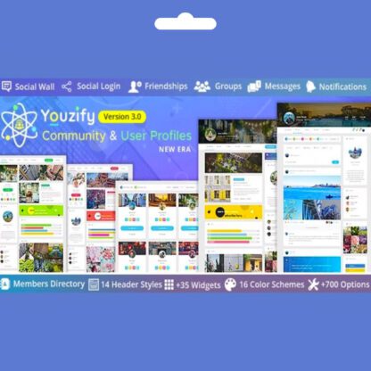 Youzify BuddyPress WordPress Sosyal Ağ Teması